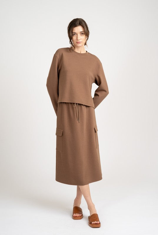 Daniela’s Coffee loungewear skirt set