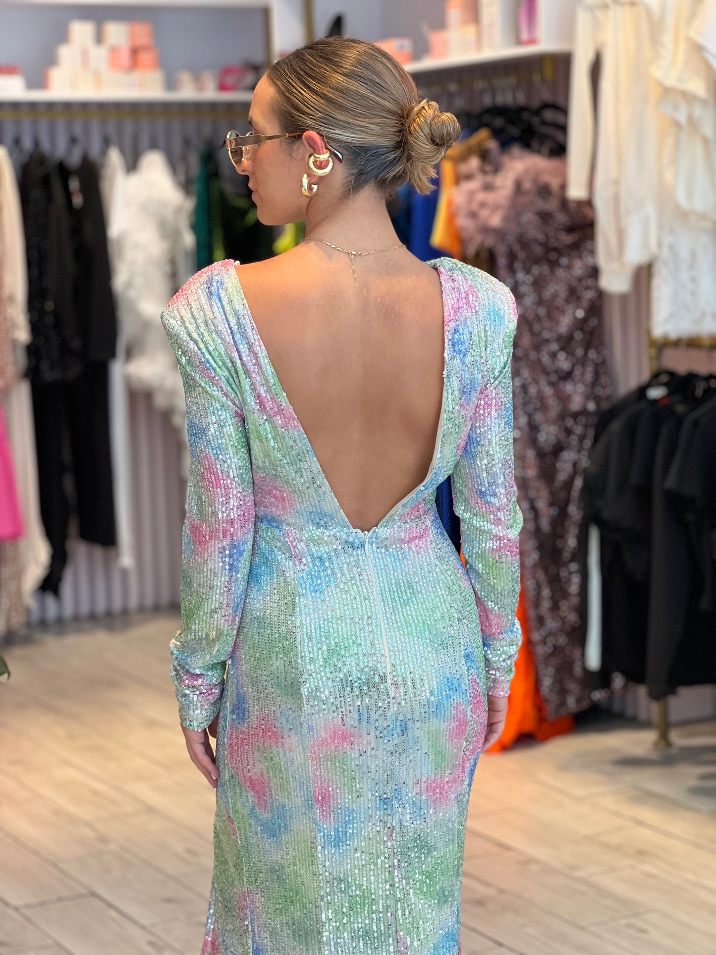 Sequins long sleeve dress 69.99