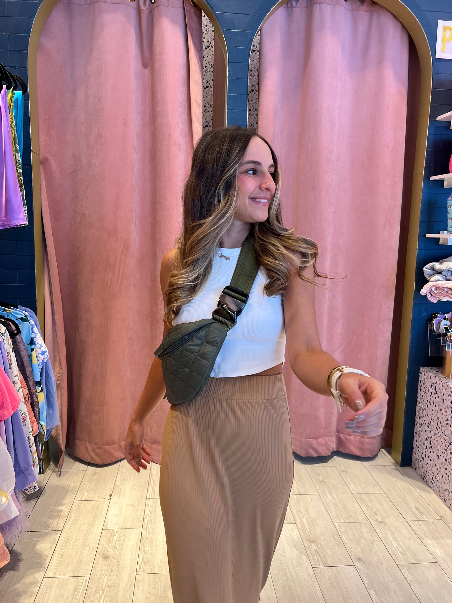 Alana’s Olive fanny pack