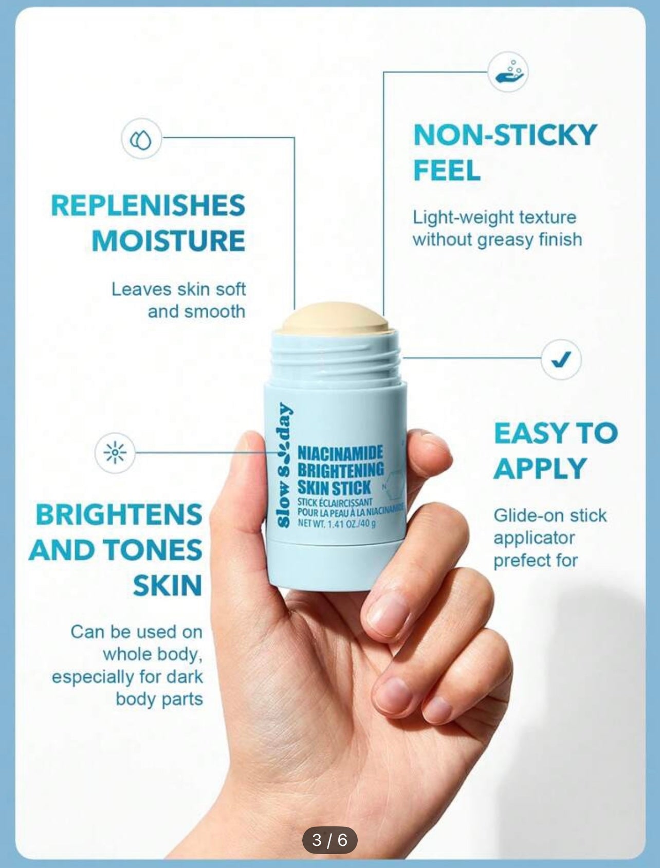 Niacinamide brightening Skin stick 14 feb
