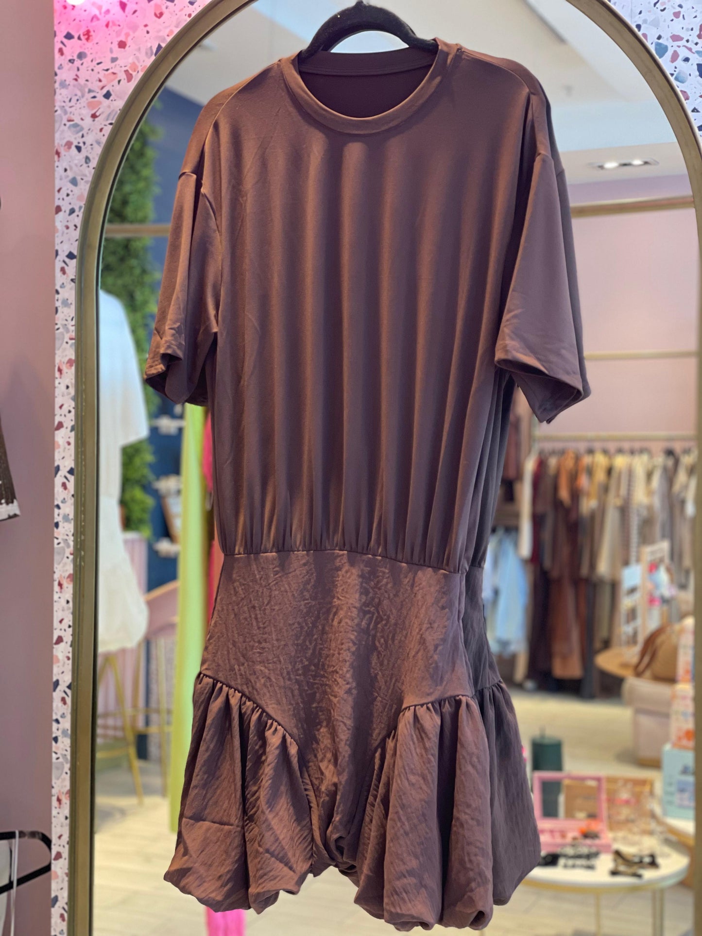Coffee bubble tshirt dress