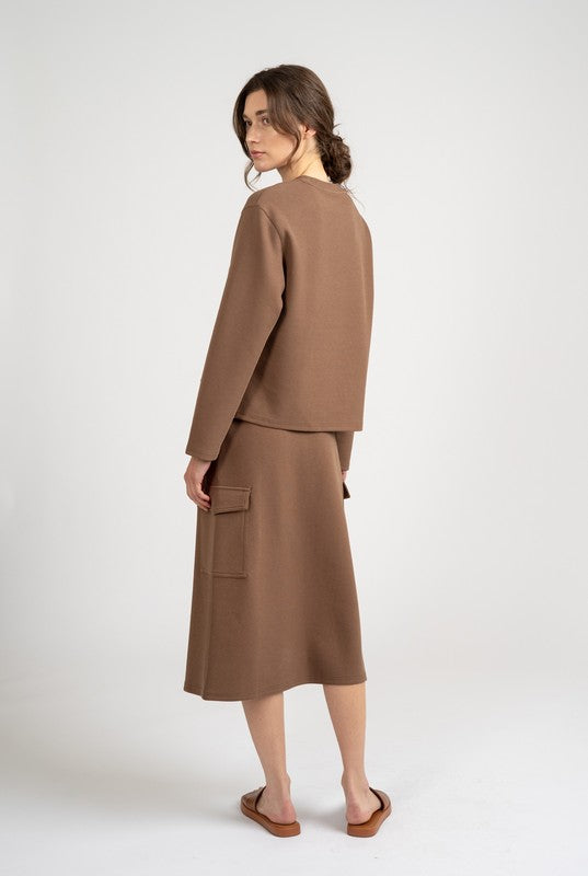 Daniela’s Coffee loungewear skirt set