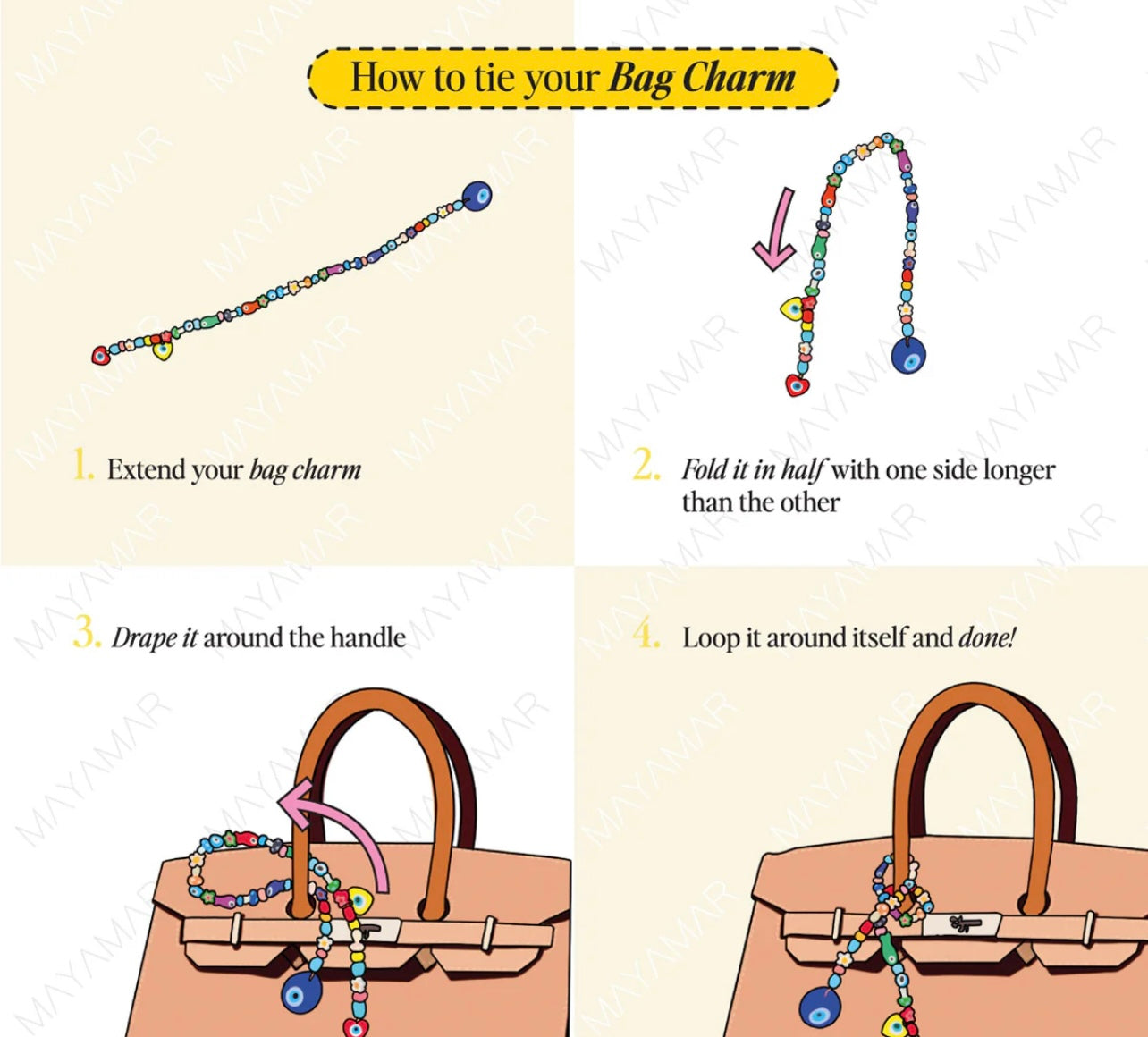 Mayamar Trippy Summer Bag Charm
