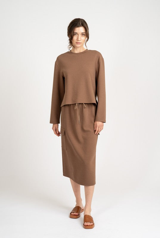Daniela’s Coffee loungewear skirt set