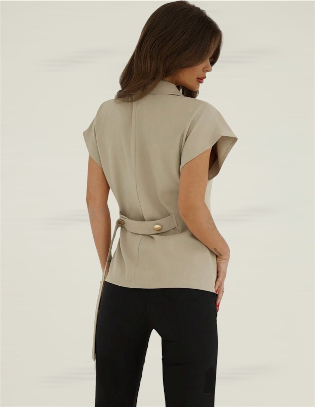 Khaki aesthetic top