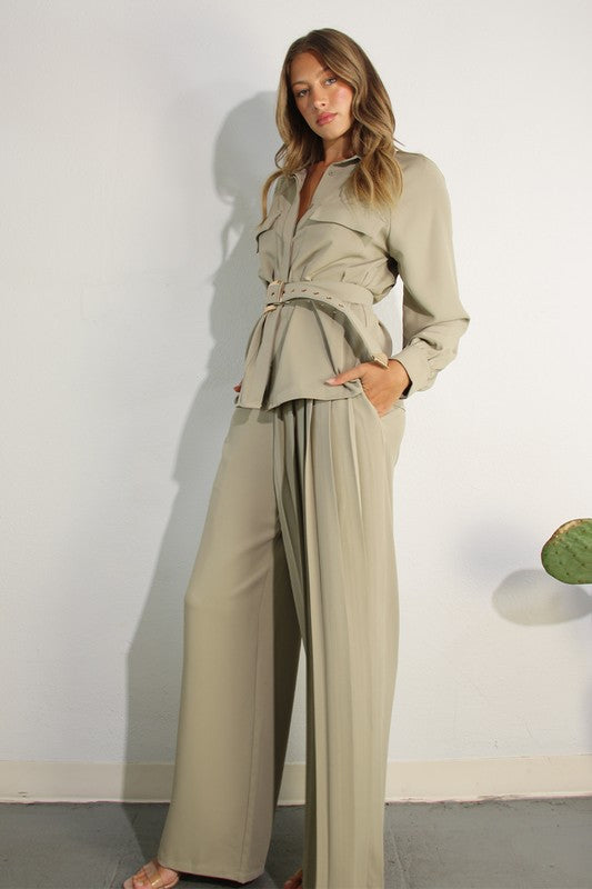 Gia pleated luxury set