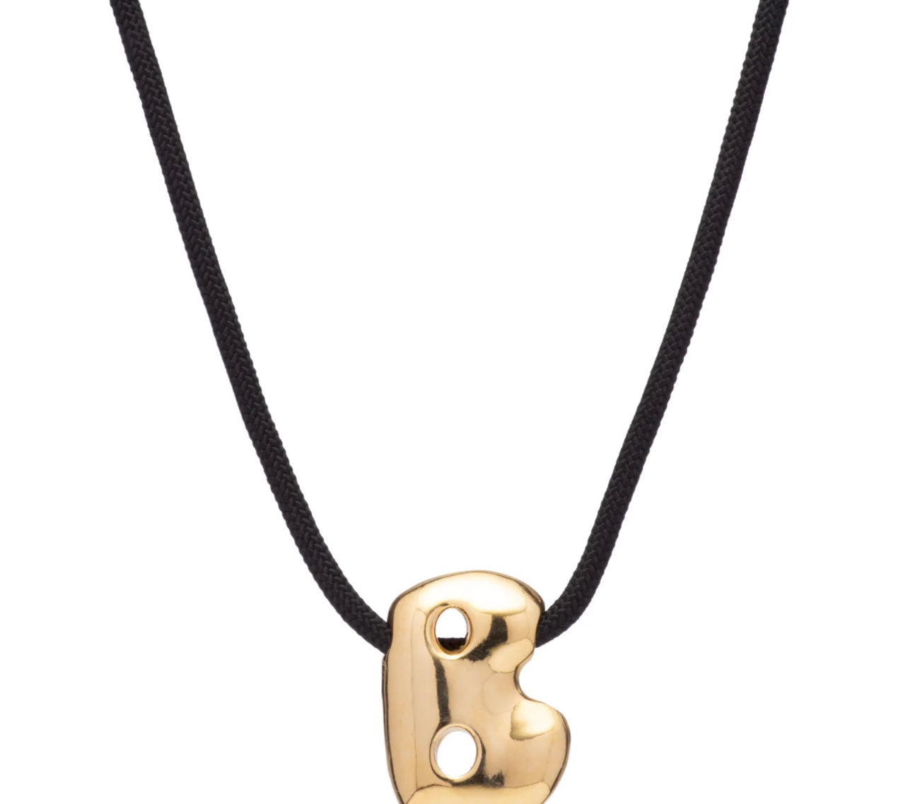 Mayamar Puffy Letter Necklace