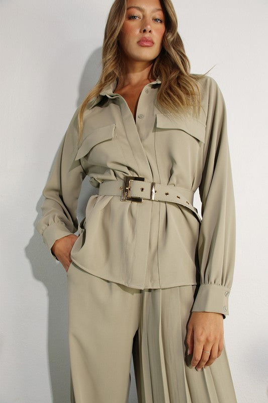 Gia pleated luxury set