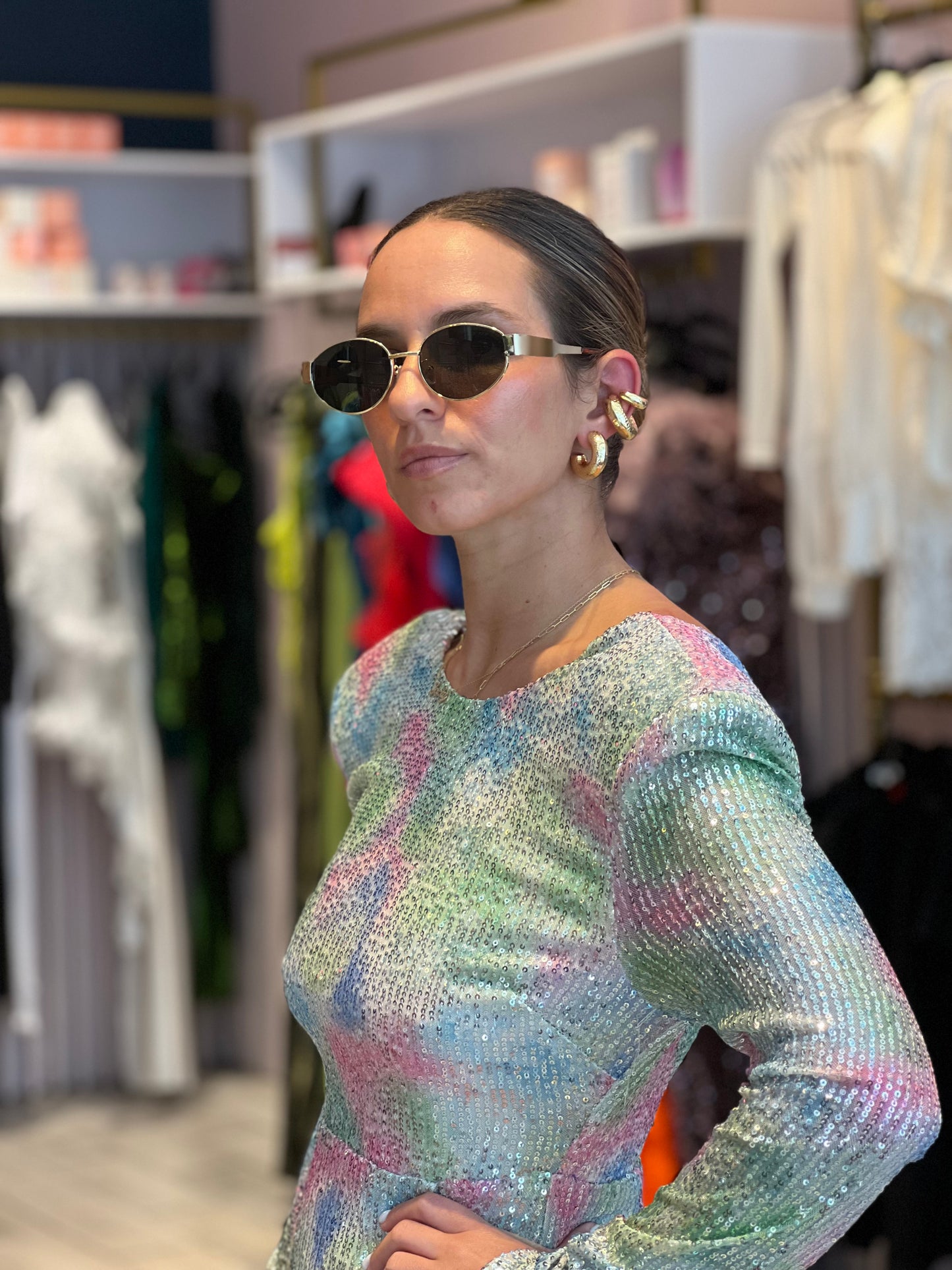 Sequins long sleeve dress 69.99