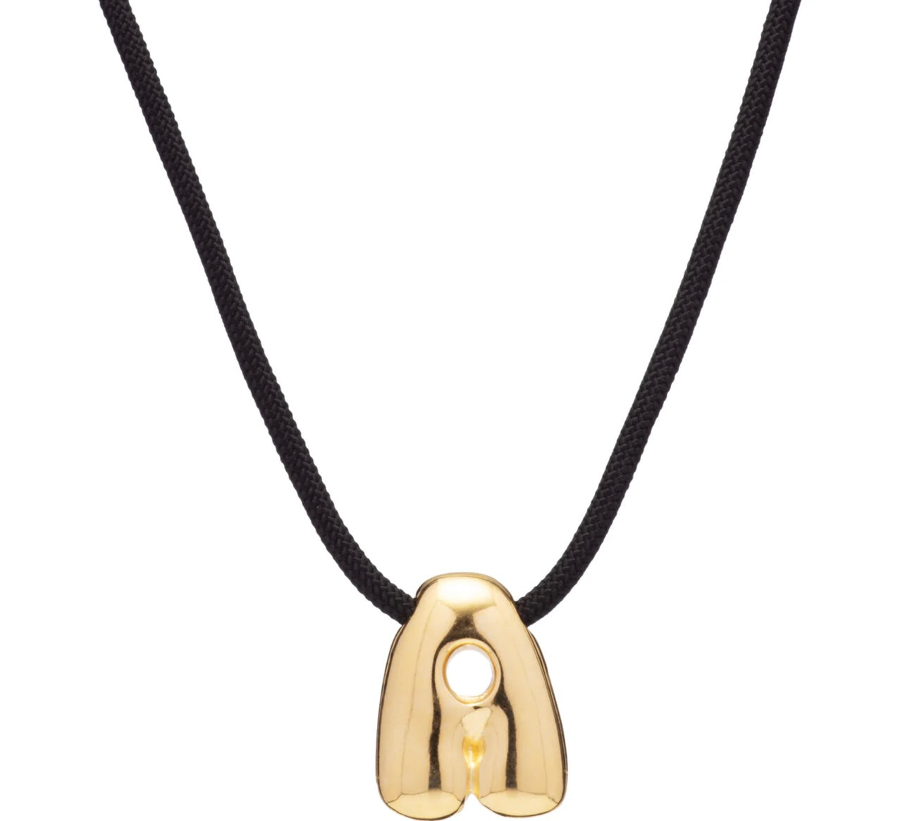 Mayamar Puffy Letter Necklace