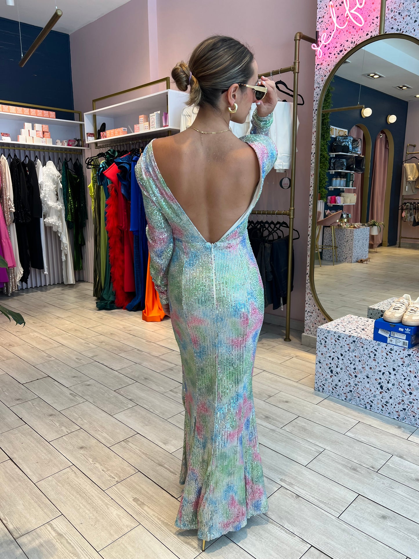 Sequins long sleeve dress 69.99