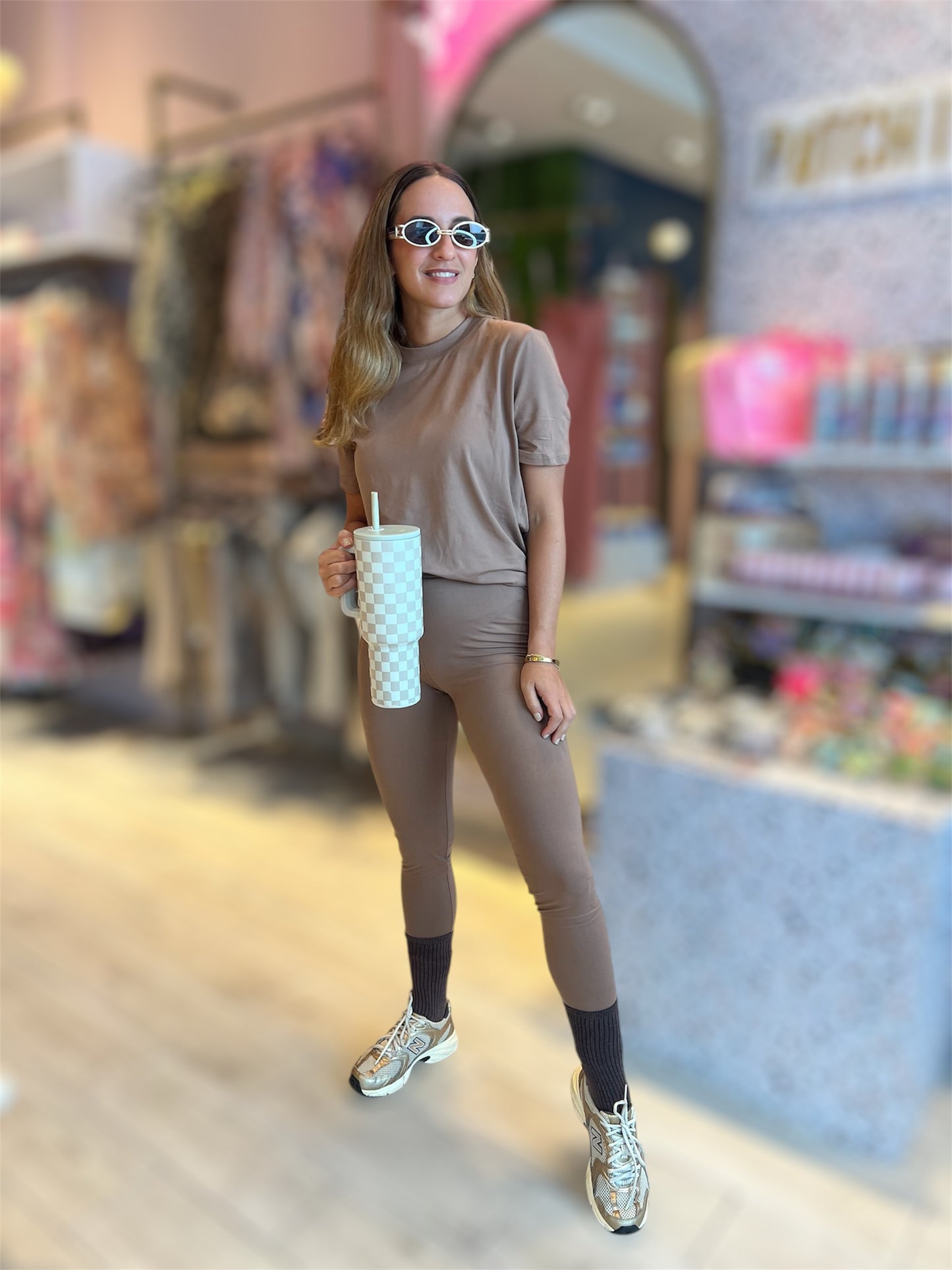 Mockha leggins & tshirt set