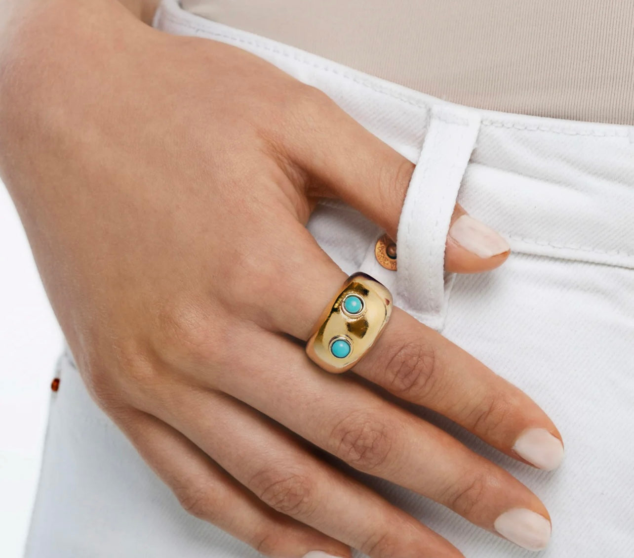 Mayamar Turquoise Dome Ring