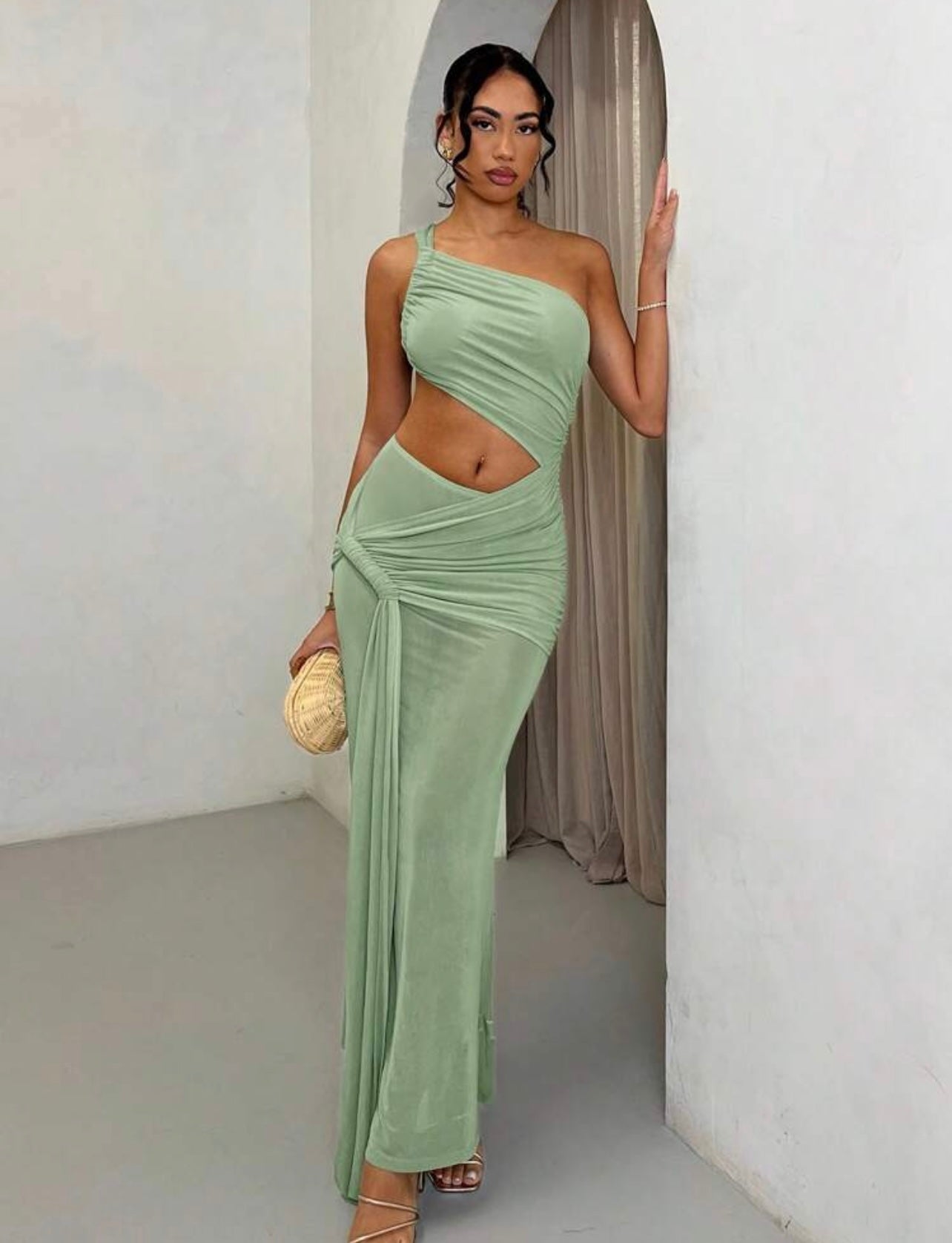 Matcha Cut out dress