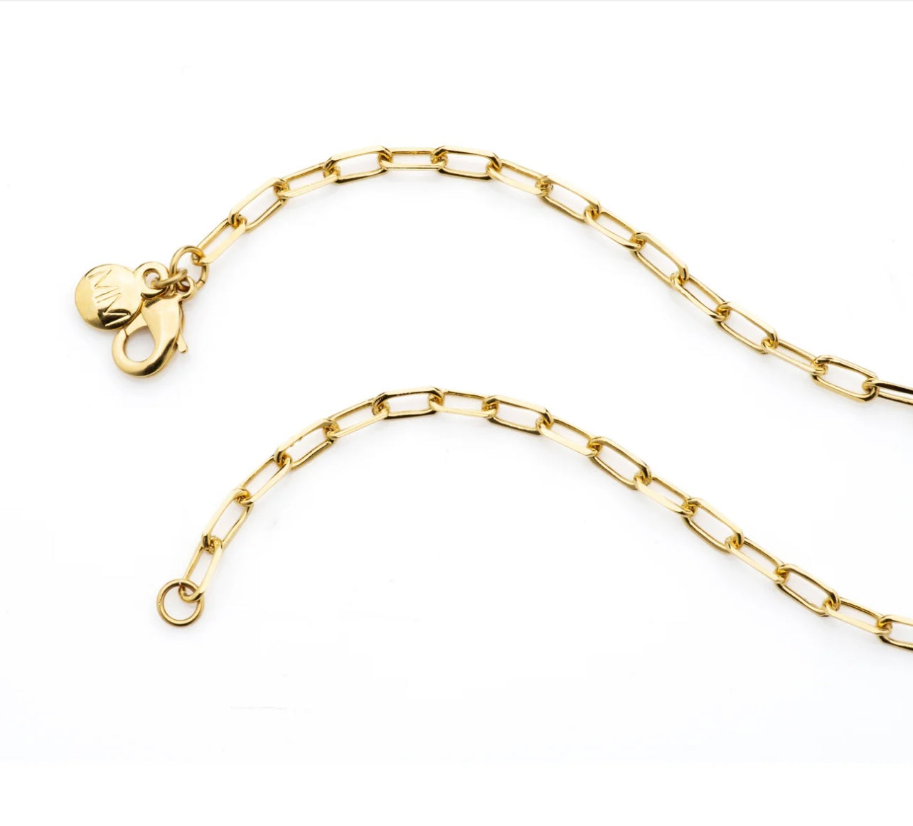 Mayamar Paperclip Turquoise Stone Heart Necklace