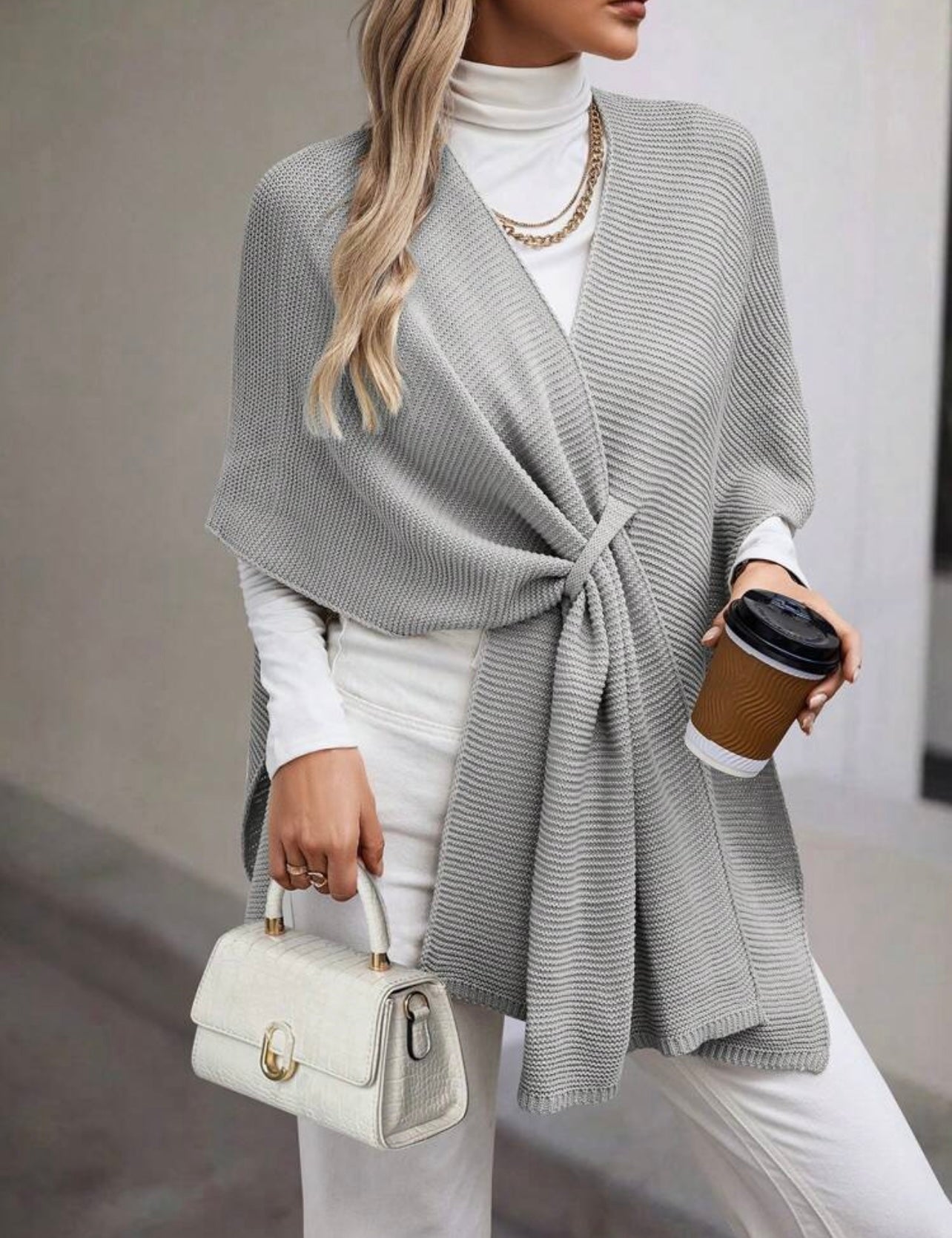 Grey cardigan