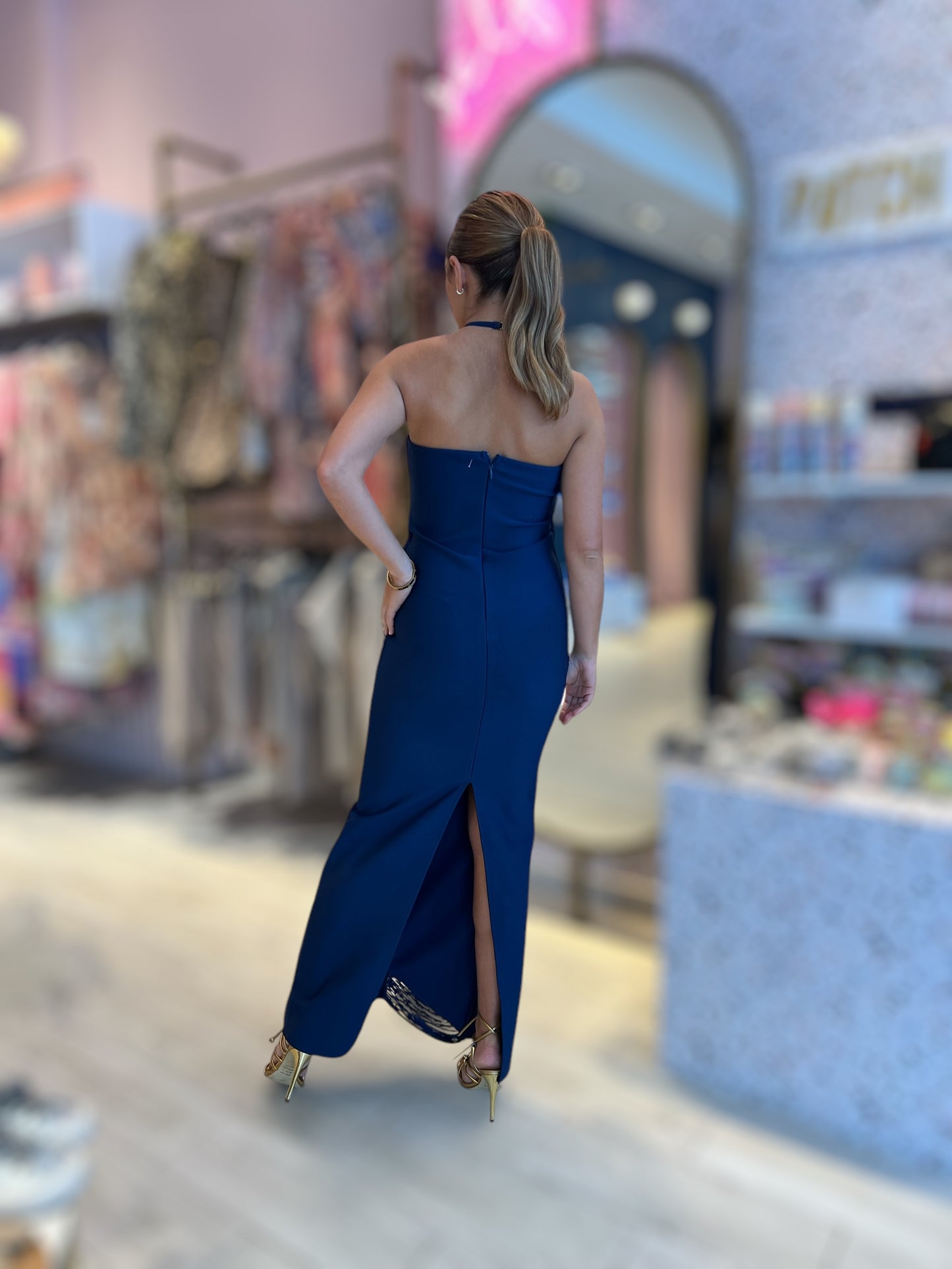 Navy Gia’s Fringed Dress