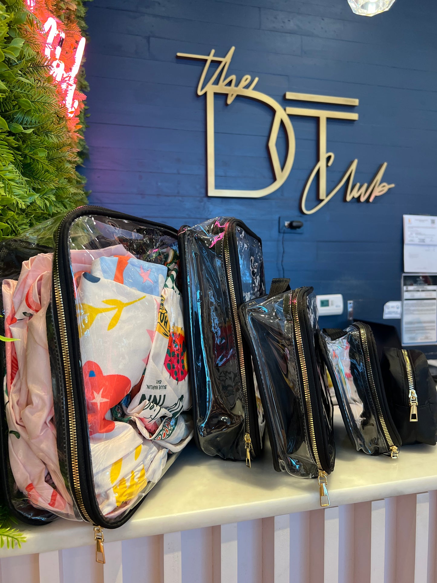 Traveling ✈️Black plastic pouches
