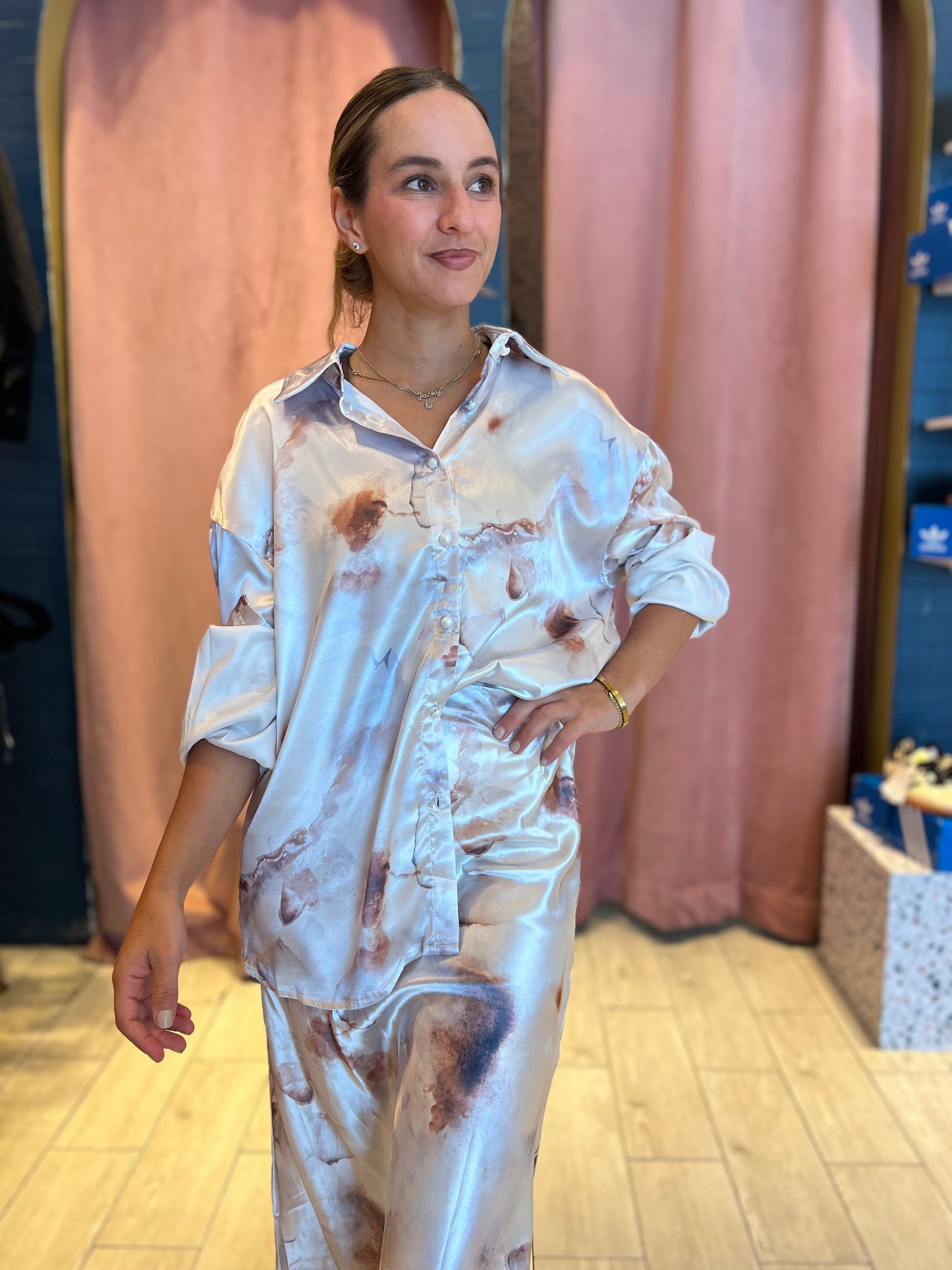Tie Dye Silky set