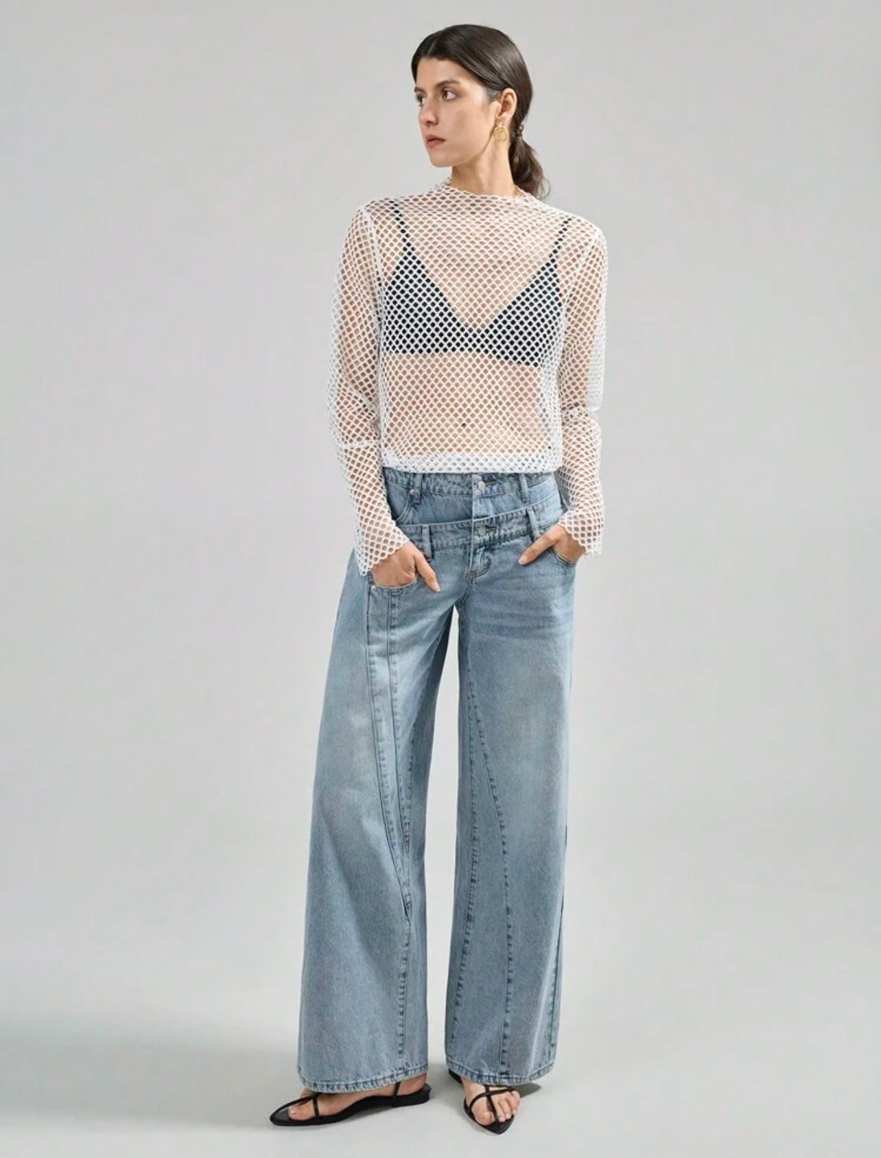 Double waist jeans