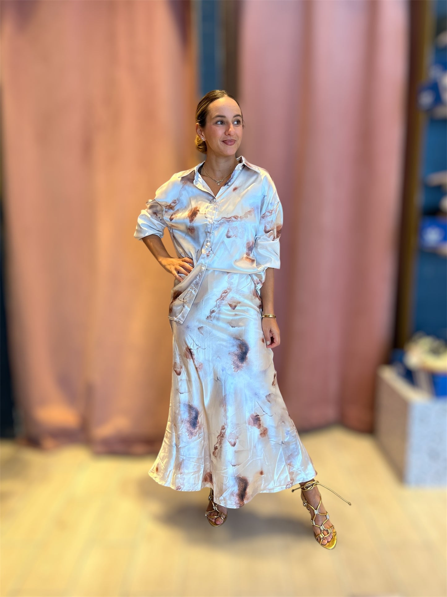 Tie Dye Silky set