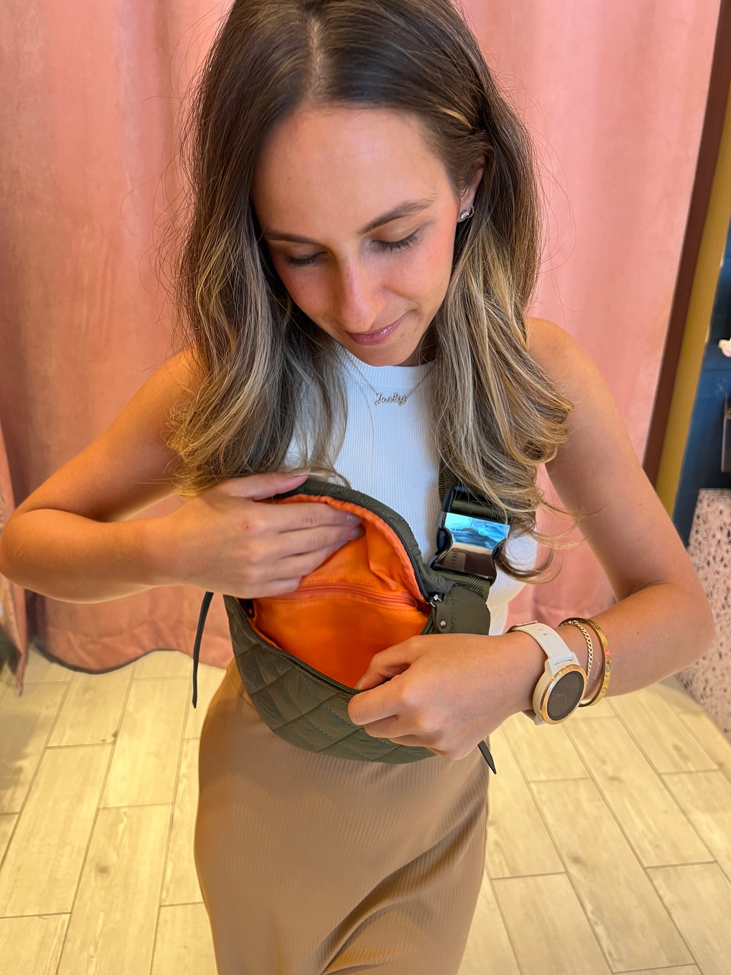 Alana’s Olive fanny pack