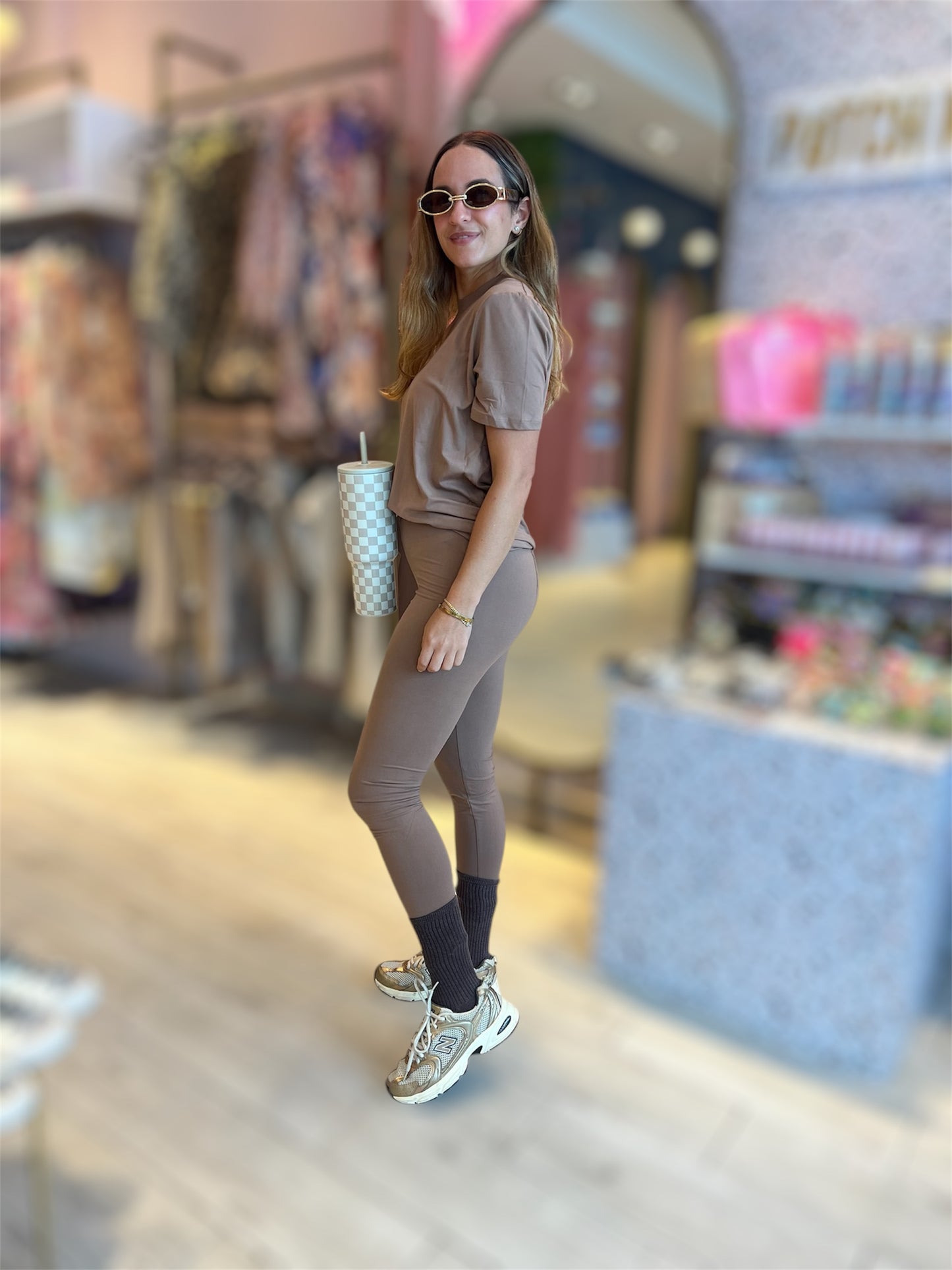 Mockha leggins & tshirt set