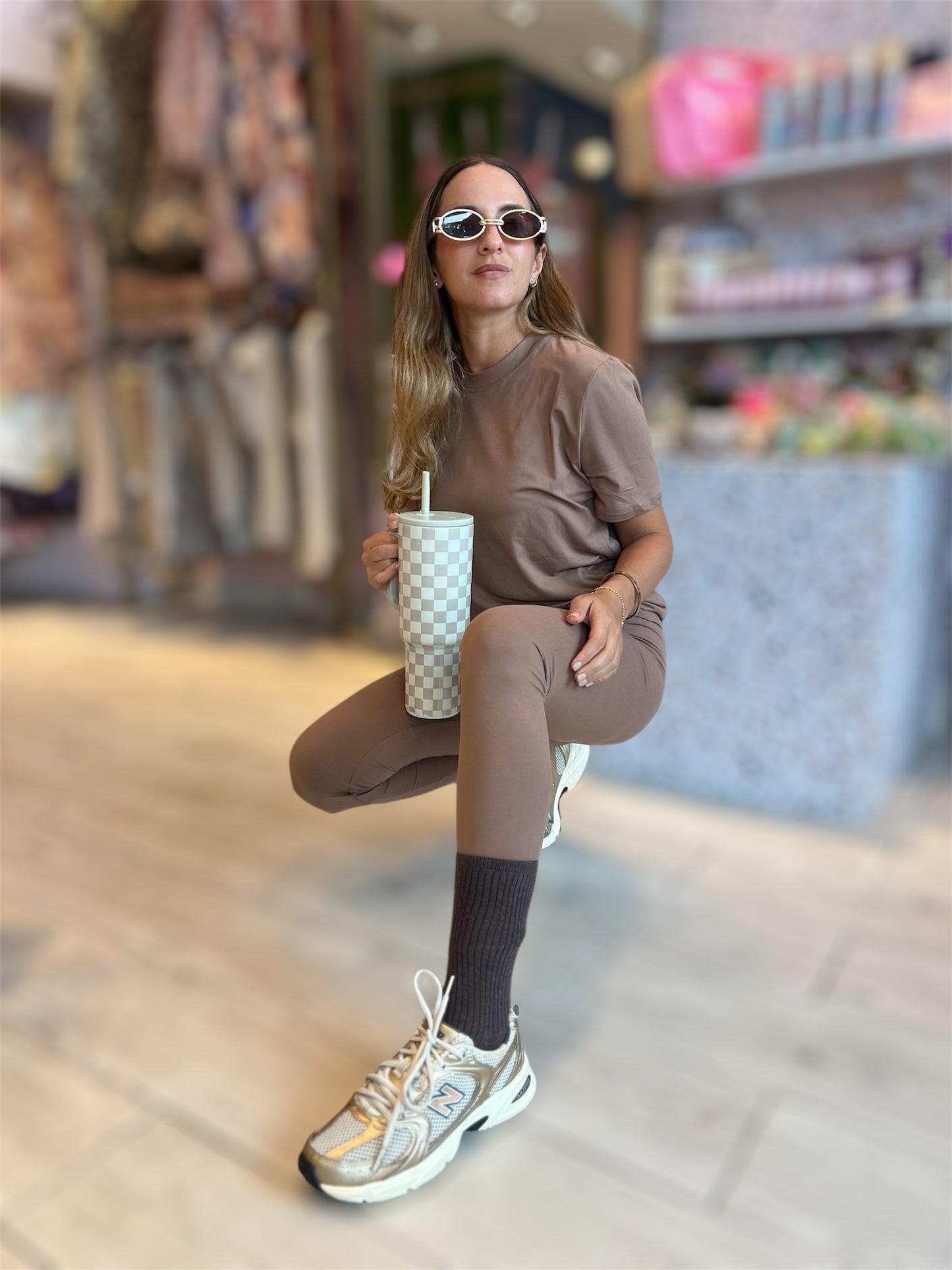 Mockha leggins & tshirt set