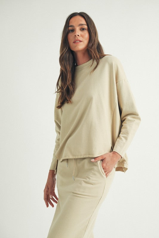 Daniela’s Taupe loungewear skirt set