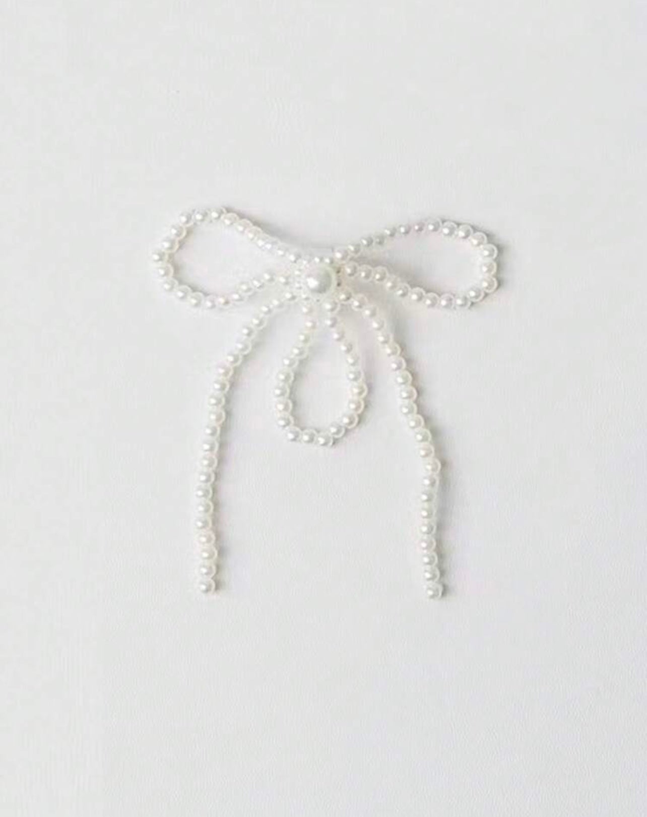 2 pieces pearls bow for sneakers