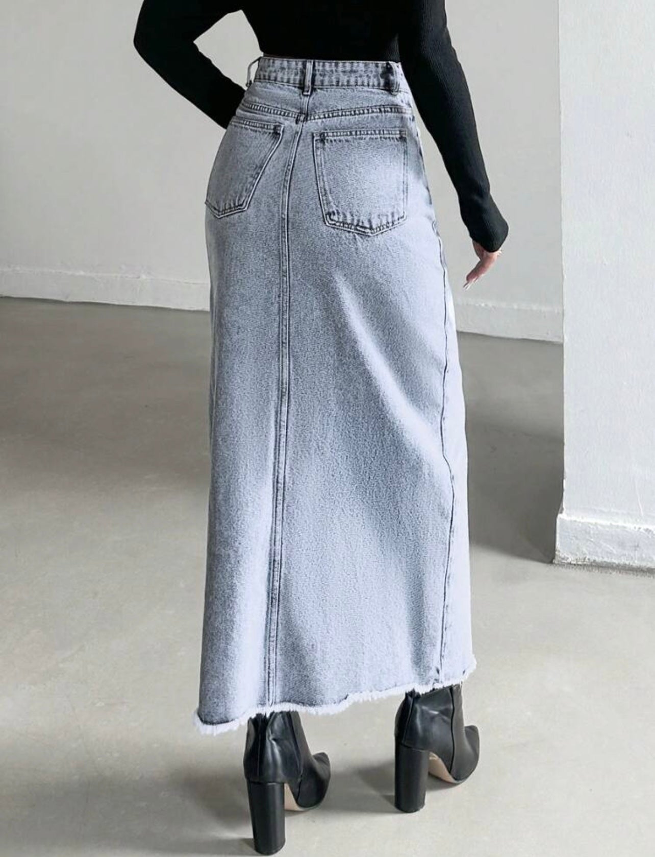 Denim Criss cross skirt 28 marzo