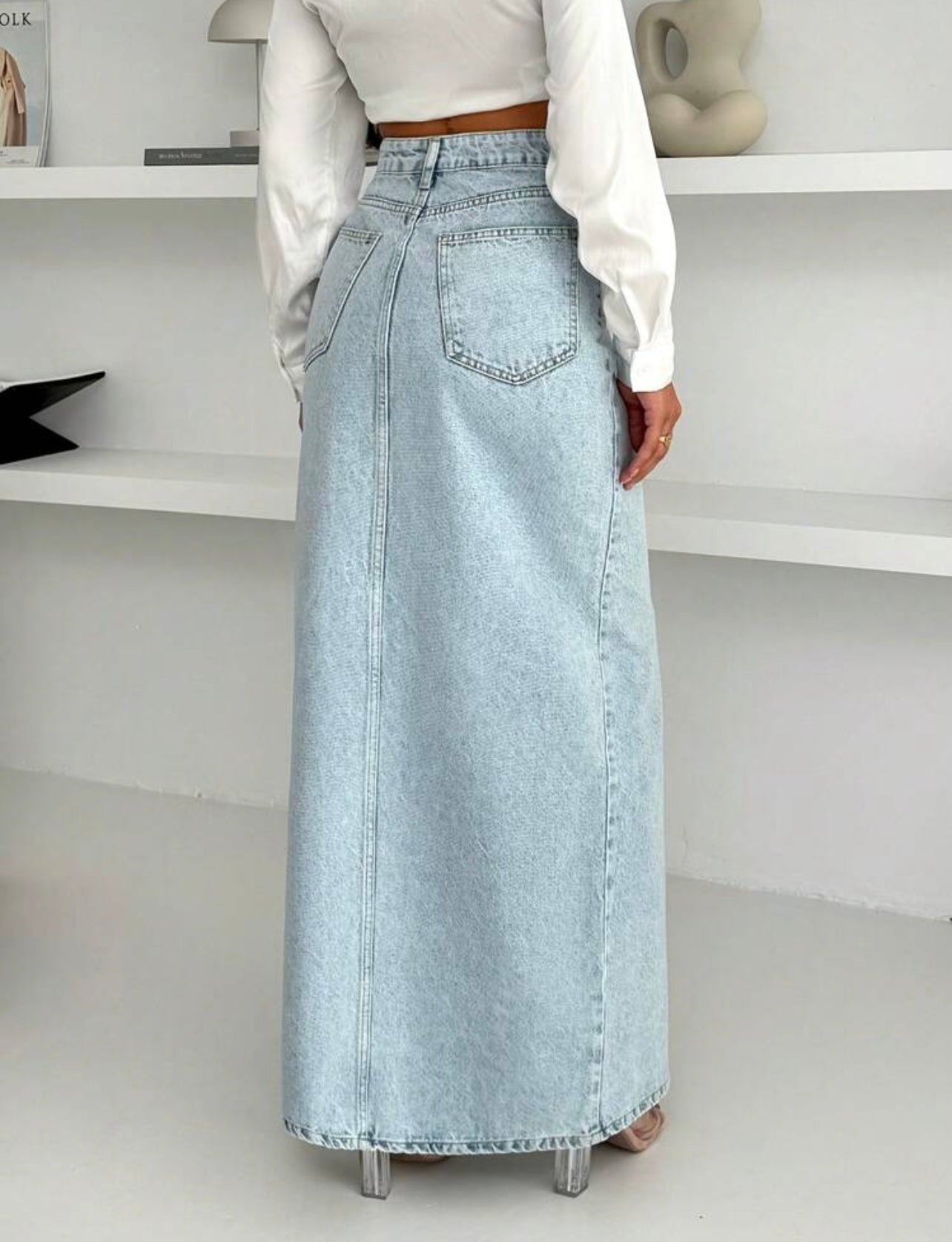 Miami denim skirt