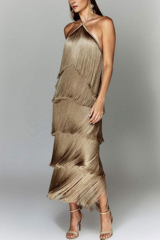 Bronze Gia’s Fringed Dress