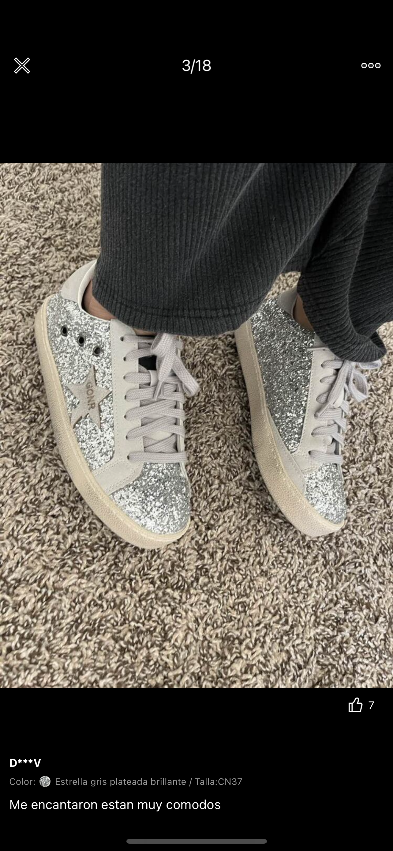 Glitter sneakers for adult