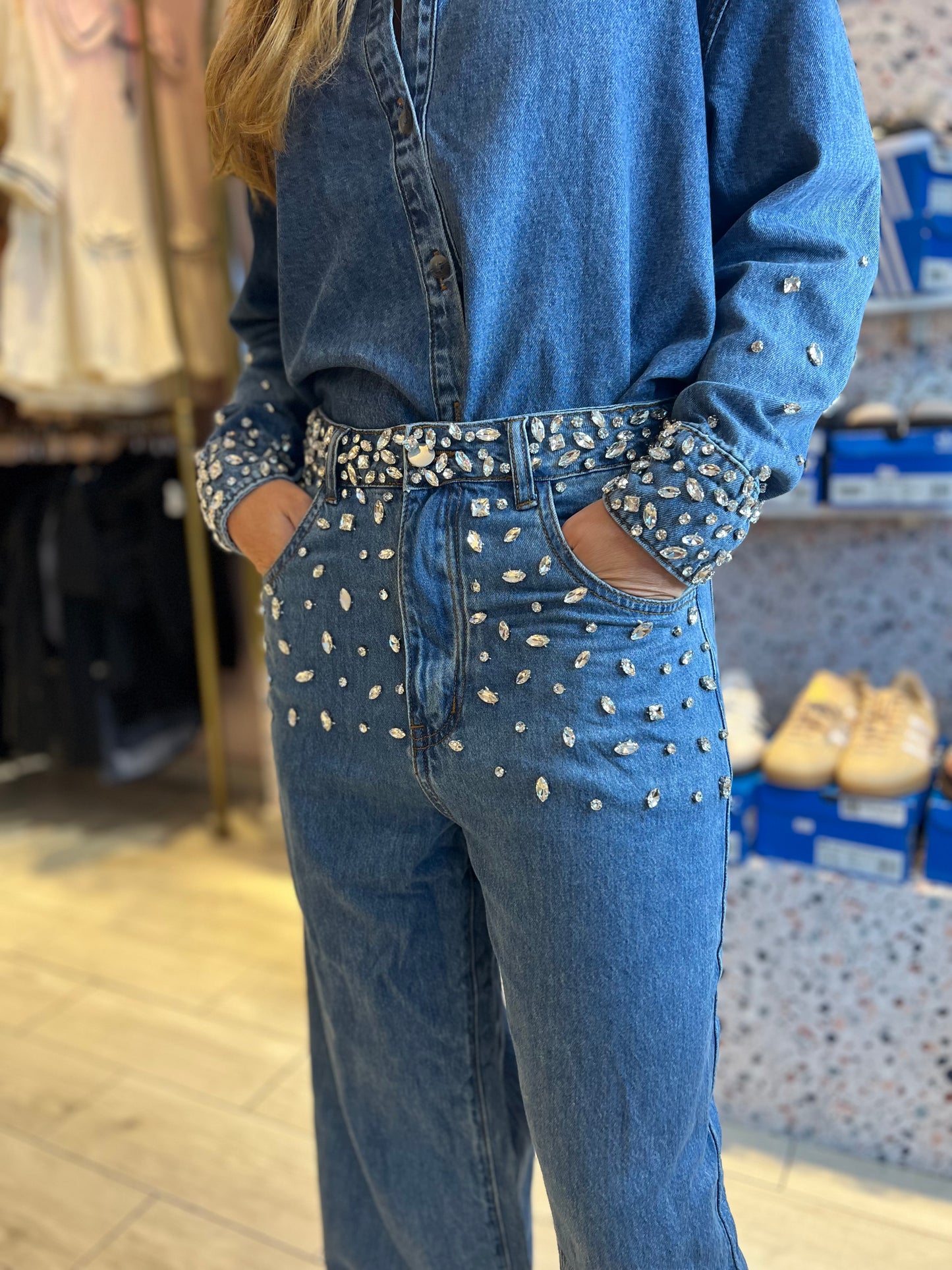 rhinestones jeans