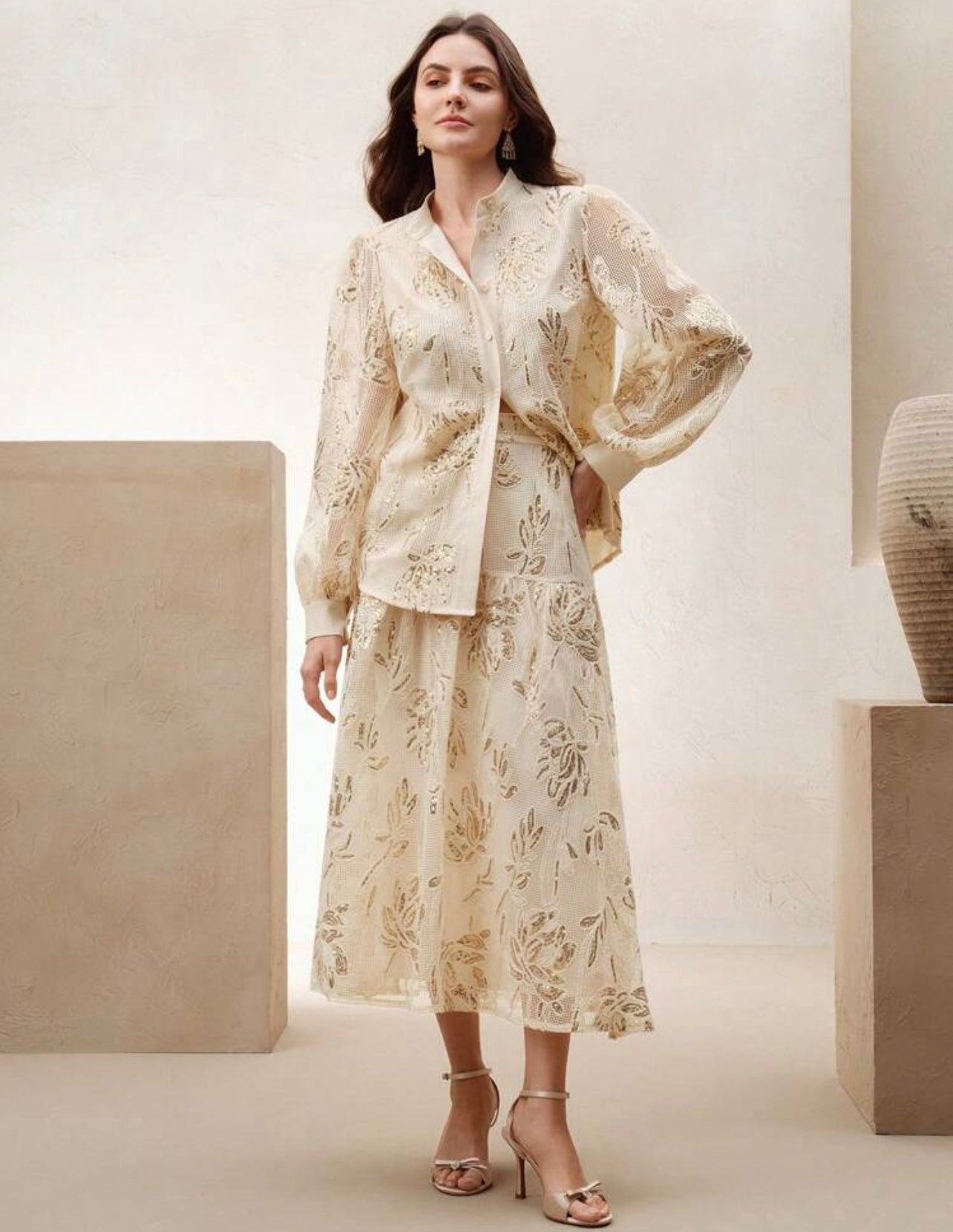 Luxury Bellas skirt set
