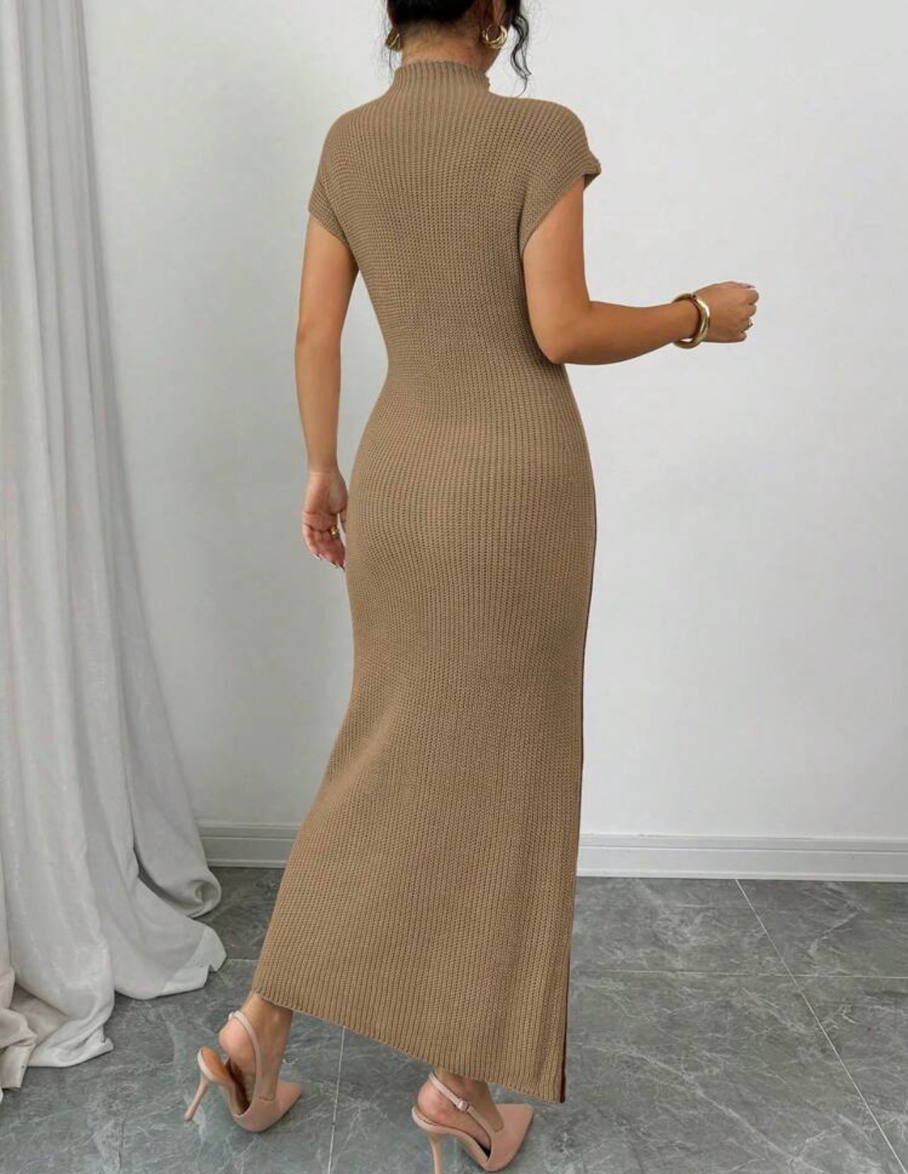Mockha ribbed dress