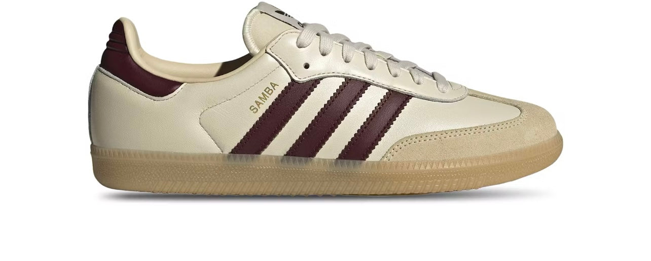 Nude & Burgundy sambas for men - 7 days