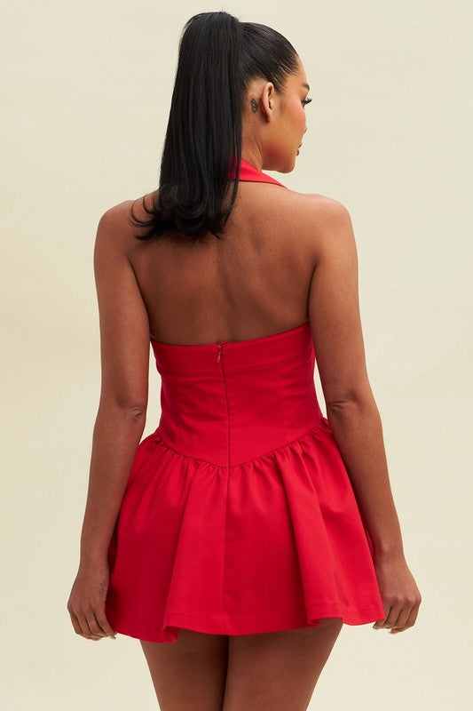 Red Dalia's corset Dress 6 oct
