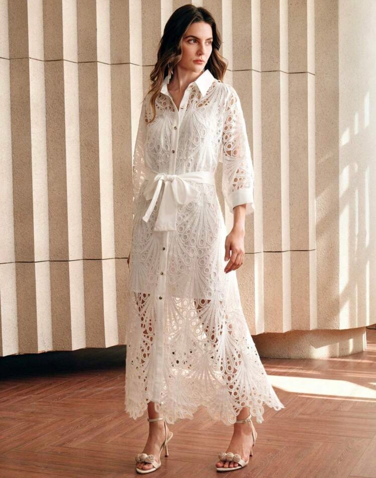 White eyelet Dress