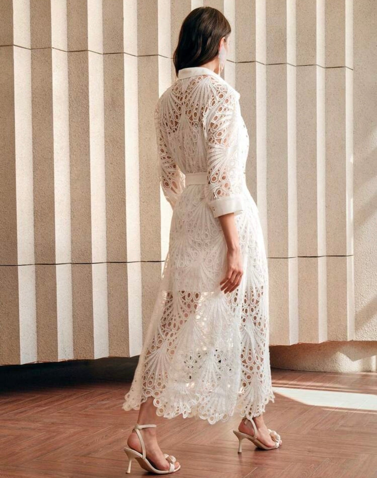 White eyelet Dress