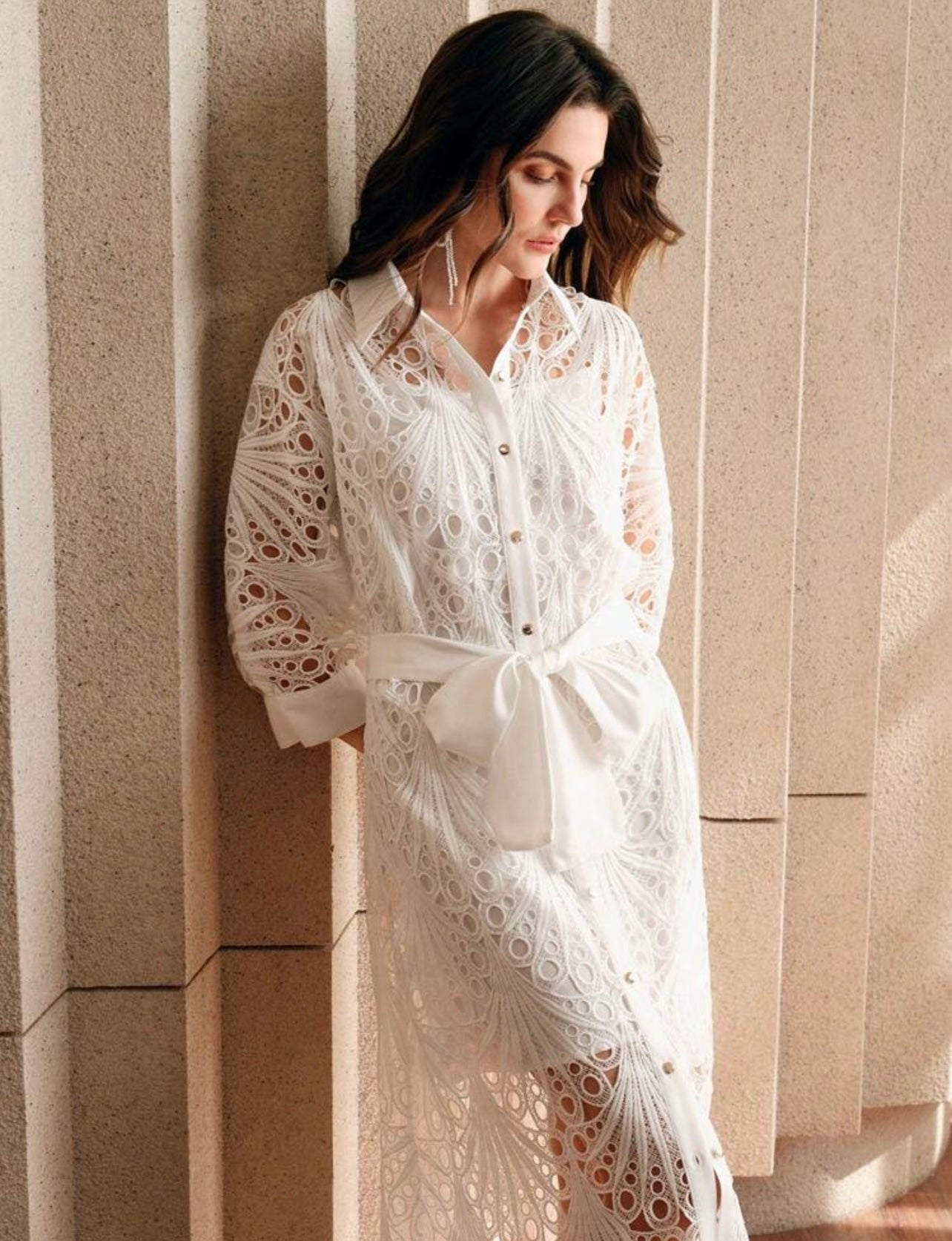 White eyelet Dress