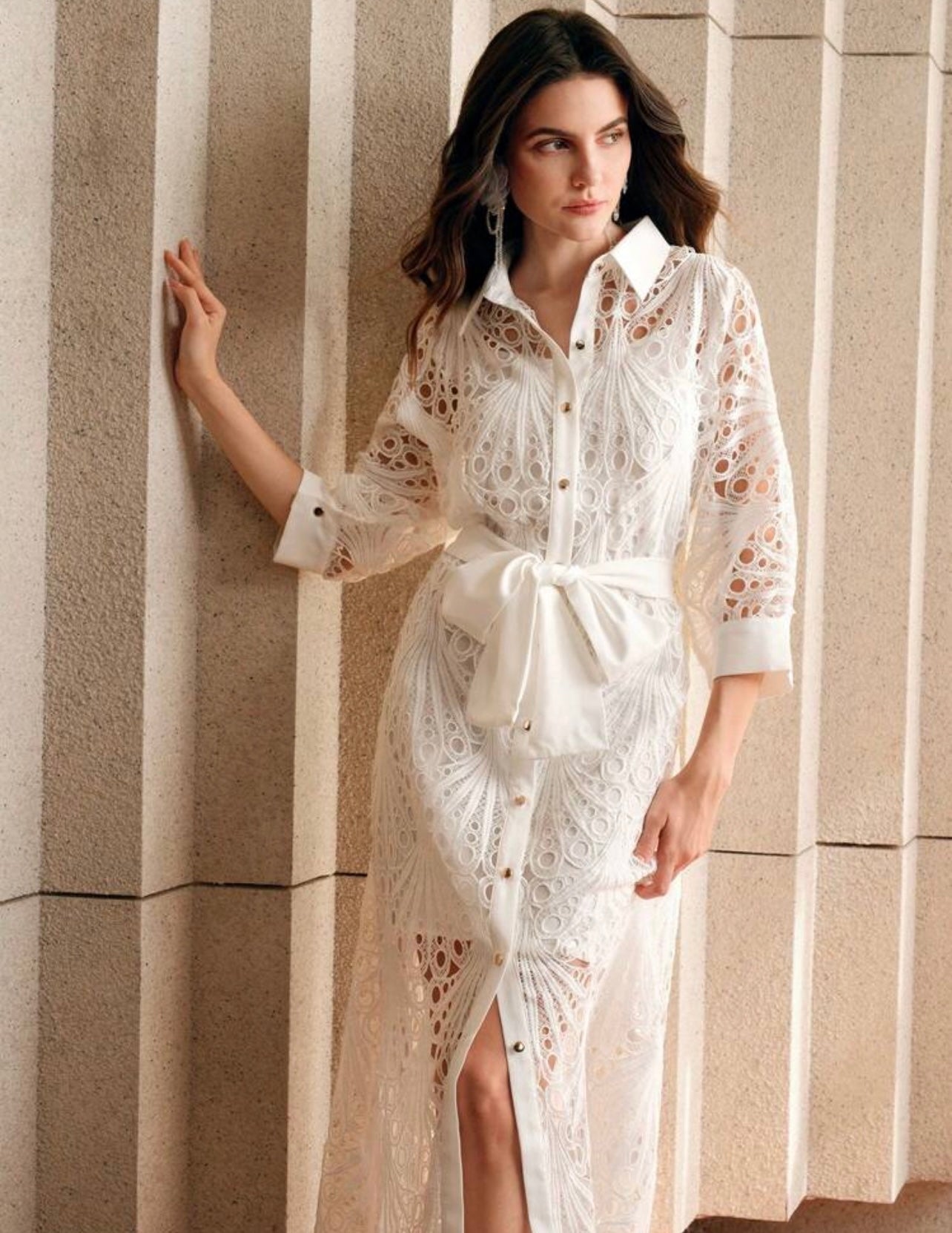 White eyelet Dress