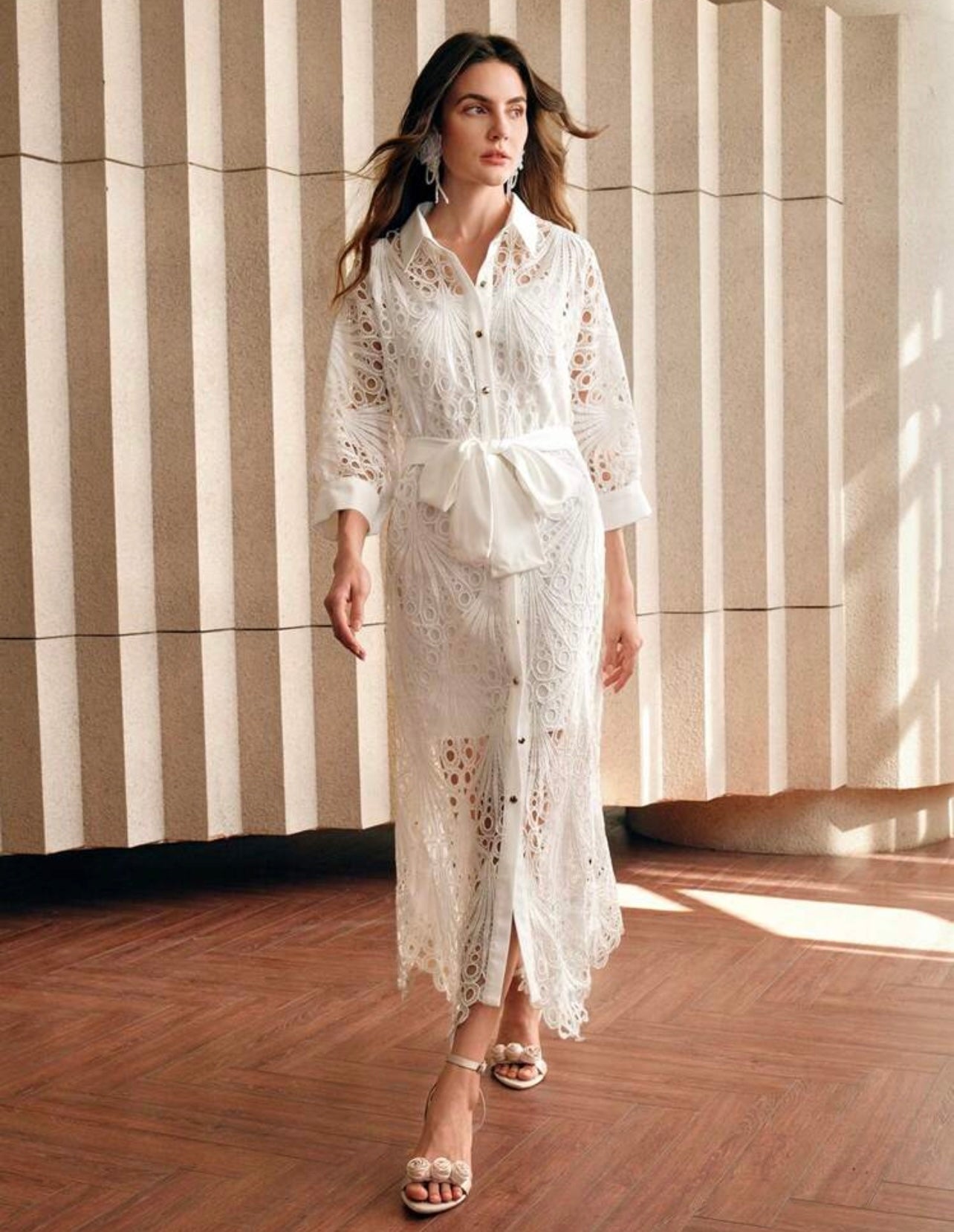 White eyelet Dress
