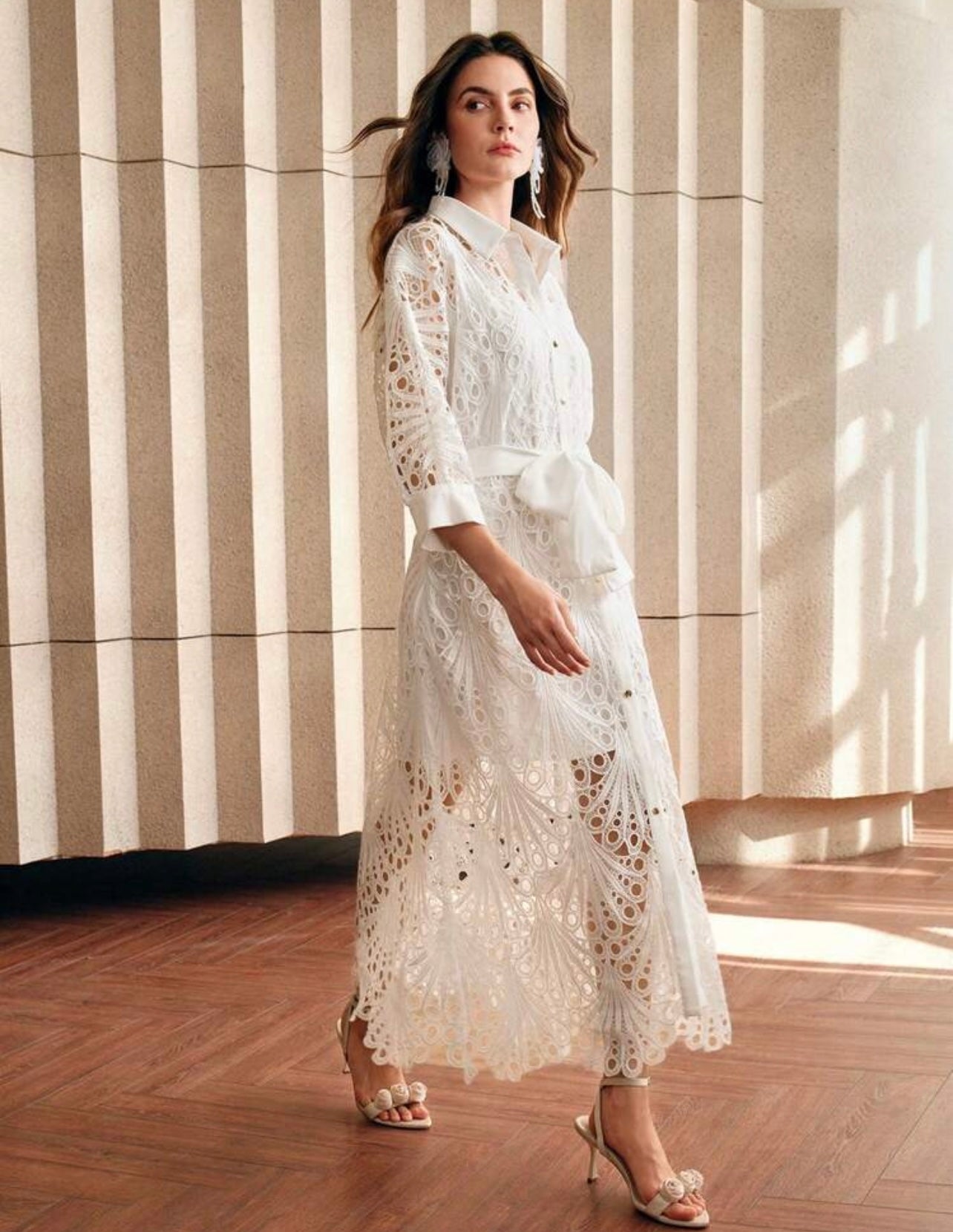White eyelet Dress