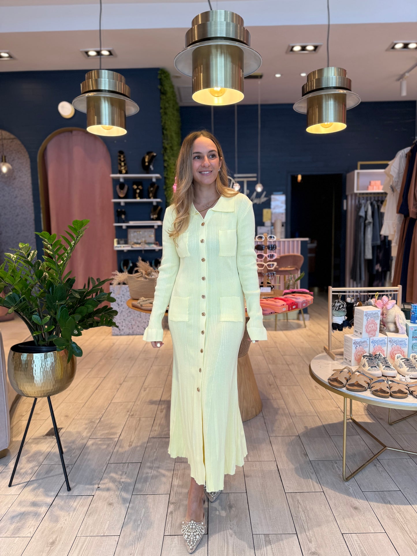 Butter yellow dress