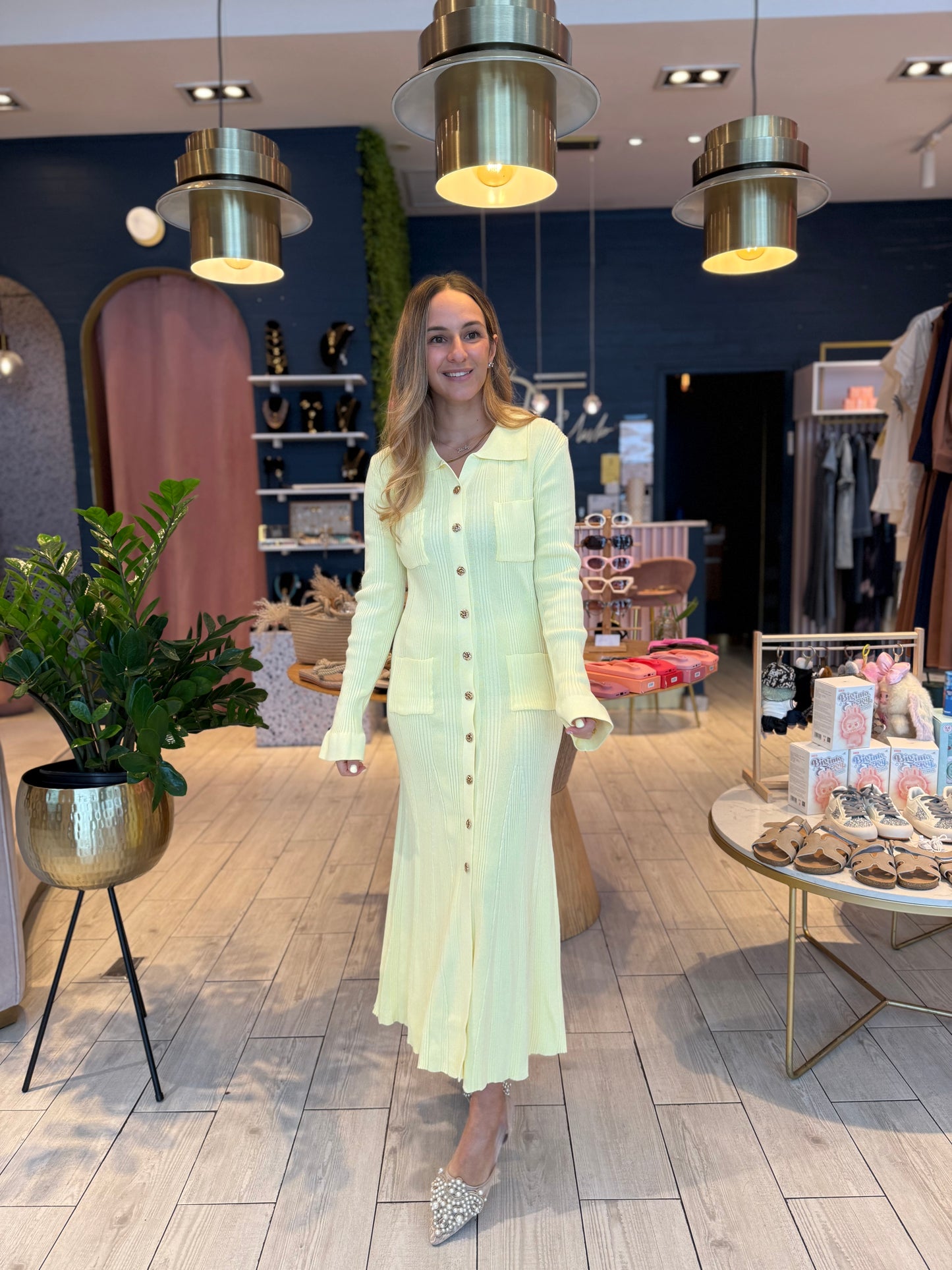 Butter yellow dress