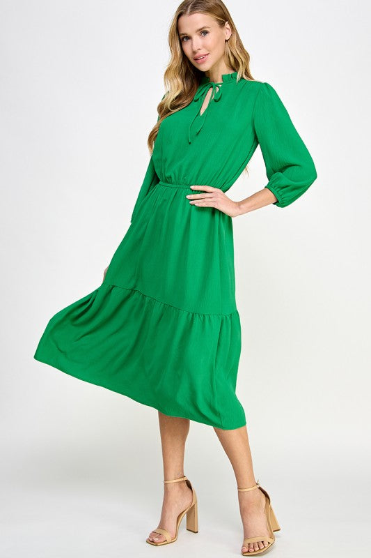 Green Tzniut Dress 5 marzo