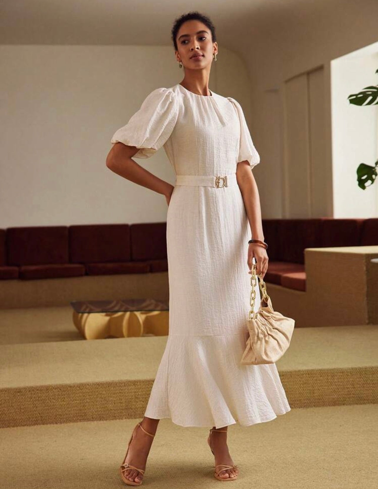 Ivory luxury dress