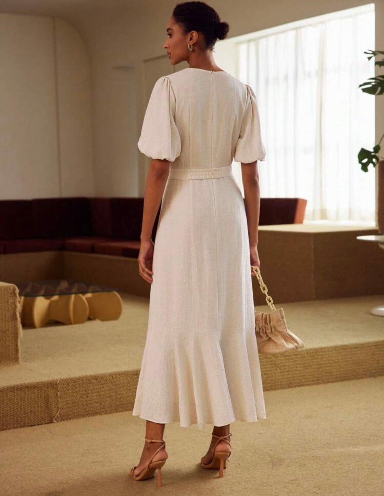 Ivory luxury dress